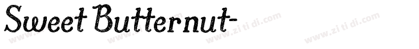 Sweet Butternut字体转换